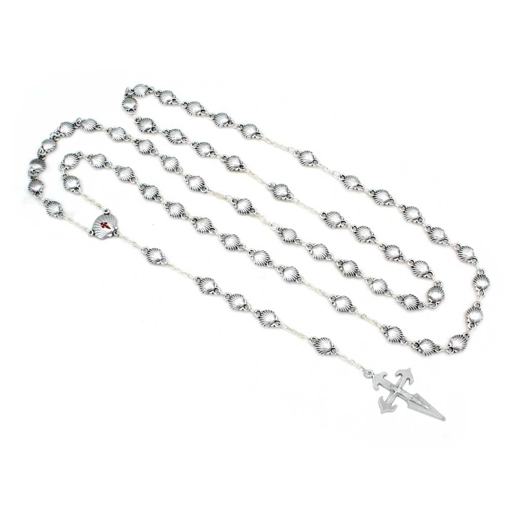 Rosary Necklace St James Santiago Cross