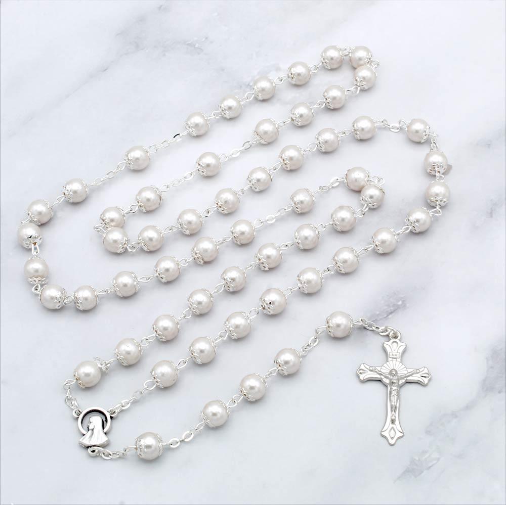 Pearl Rosary Our Lady of Lourdes