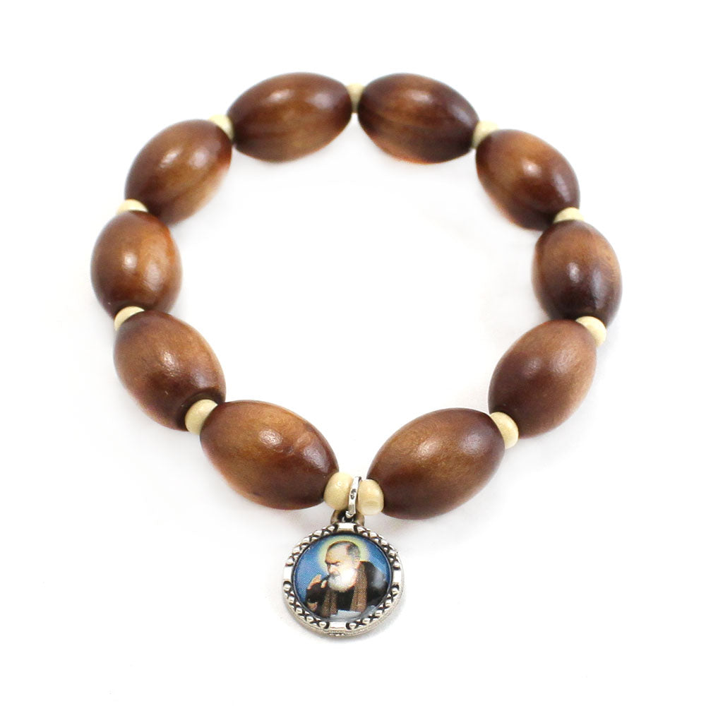 Padre Pio Catholic Rosary Bracelet