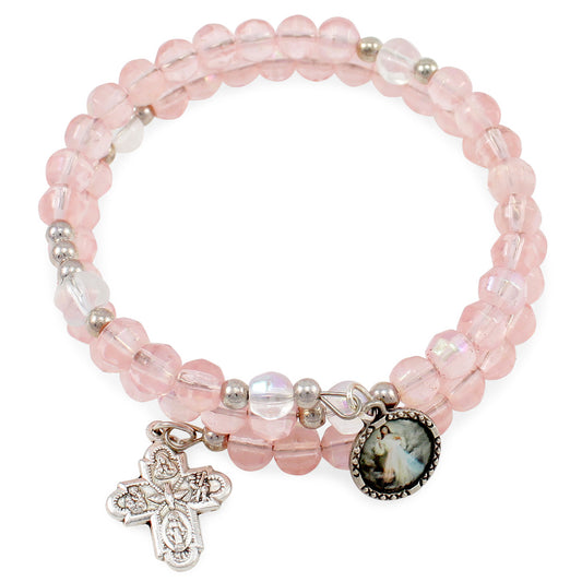 Divine Mercy Wrap Around Rosary Catholic Bracelet