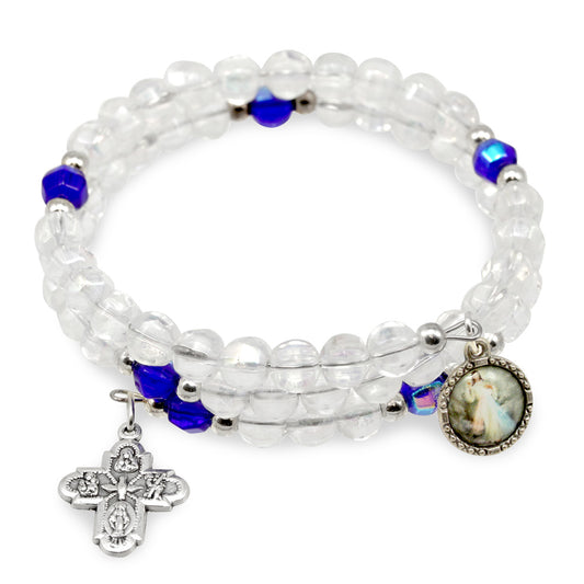 Divine Mercy Wrap Around Catholic Rosary Bracelet