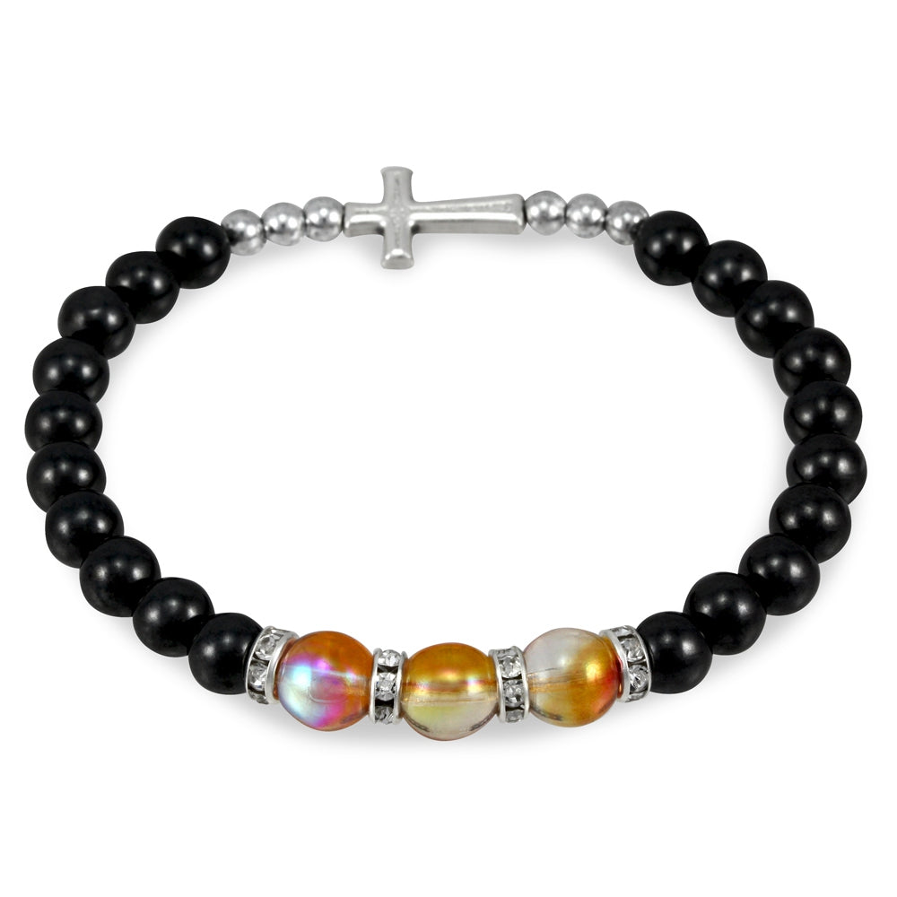 Hematite Beads Rosary Bracelet