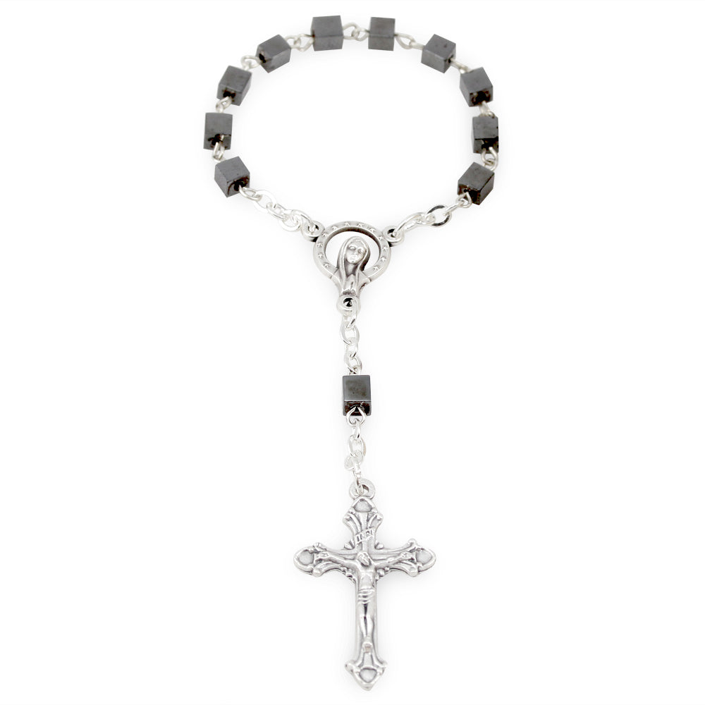 Decade Rosary with Hematite Beads