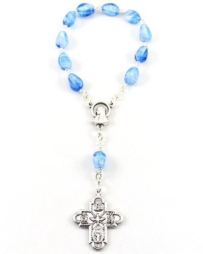 Glass Beads Decade Catholic Rosary
