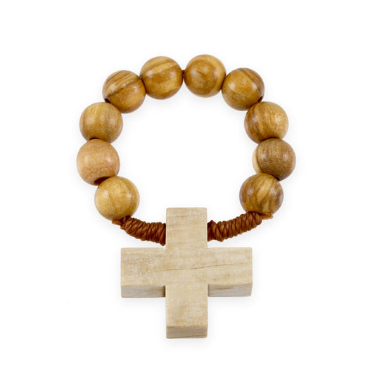 Olive Wood Beads Decade Rosary