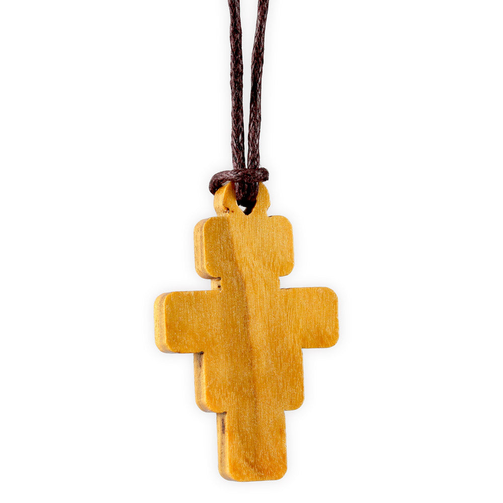 Wooden Crucifix Pendant