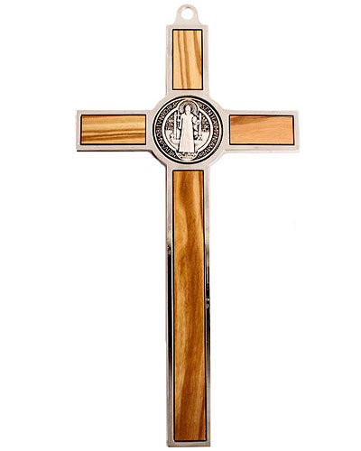 St. Benedict Wooden Wall Crucifix - Back