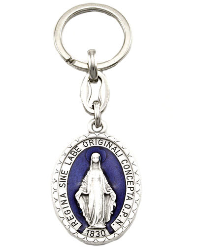 Miraculous Medal Catholic Keychain