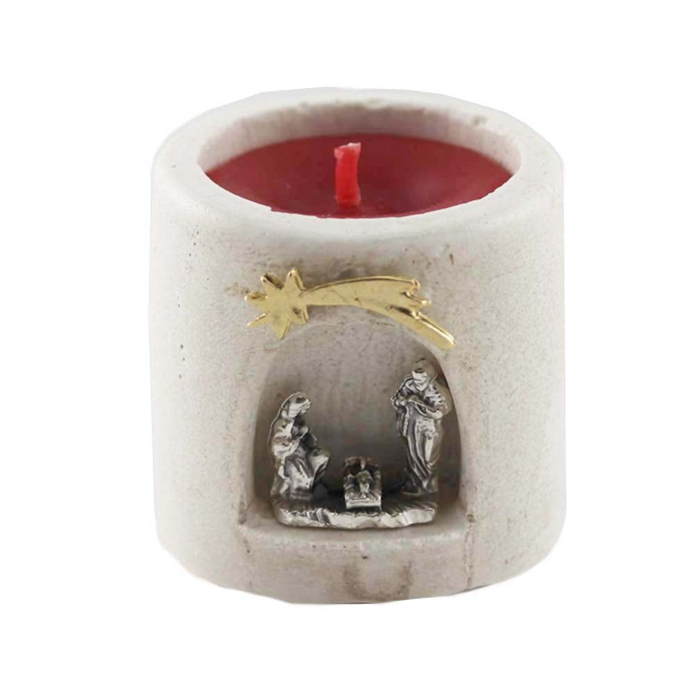 Nativity Scene manger candle