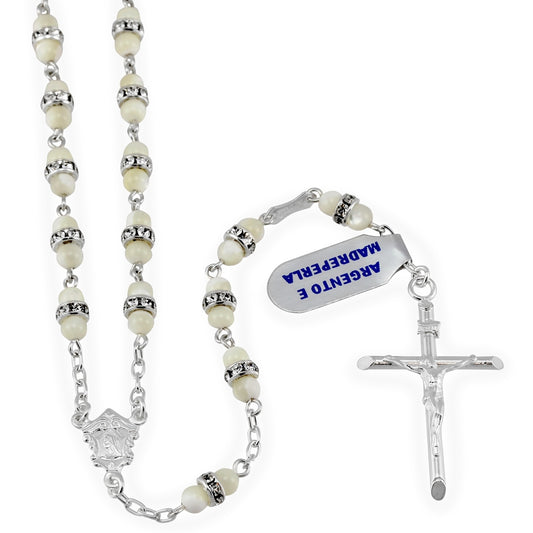 Mother of Pearl Beads Catholic Rosary