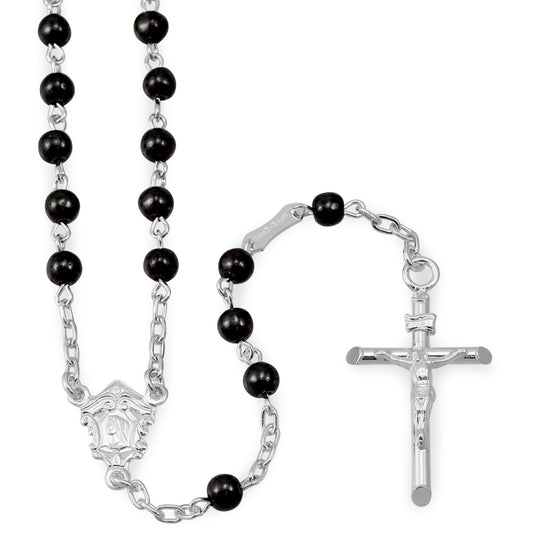 Catholic Hematite Beads Rosary