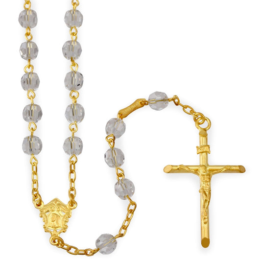 Clear Swarovski Crystal Beads Rosary