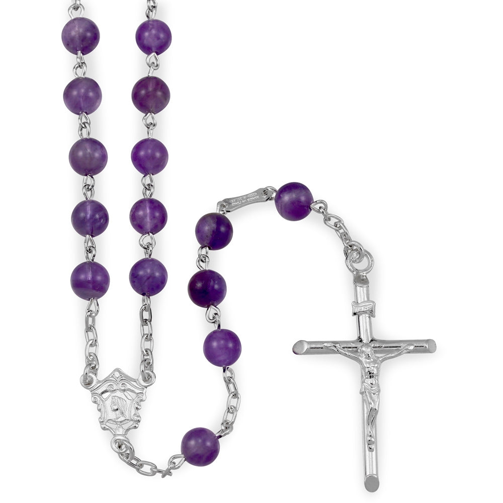 Amethyst Beads Catholic Rosary