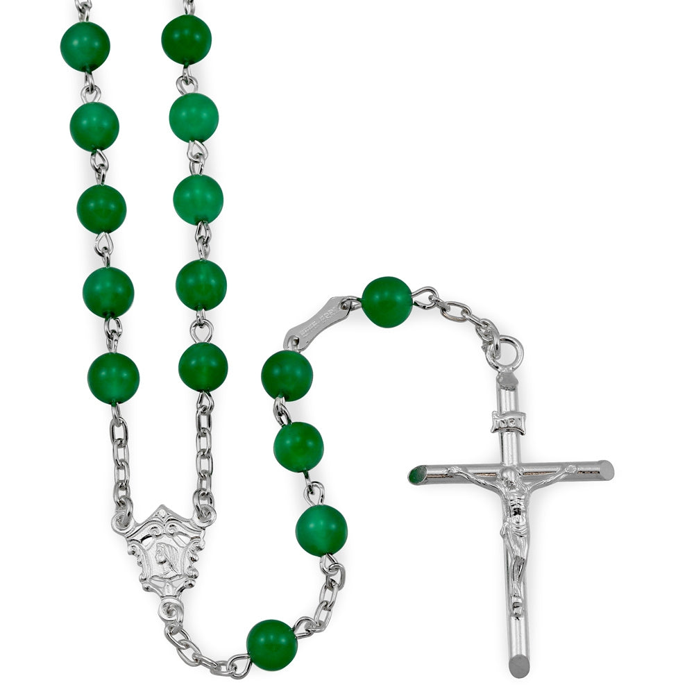 Agate Beads Catholic Rosary