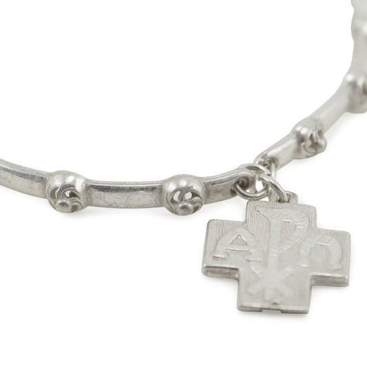 Rosary Bracelet Sterling Silver 