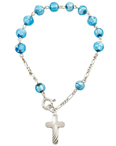 Glass Beads Rosary Catholic Bracelet