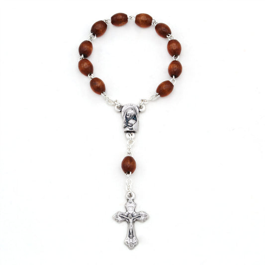 Brown Catholic Decade Rosary
