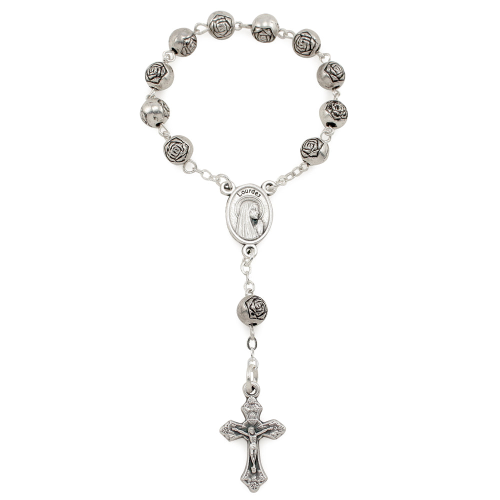 Catholic Decade Rosary Rosebud Beads