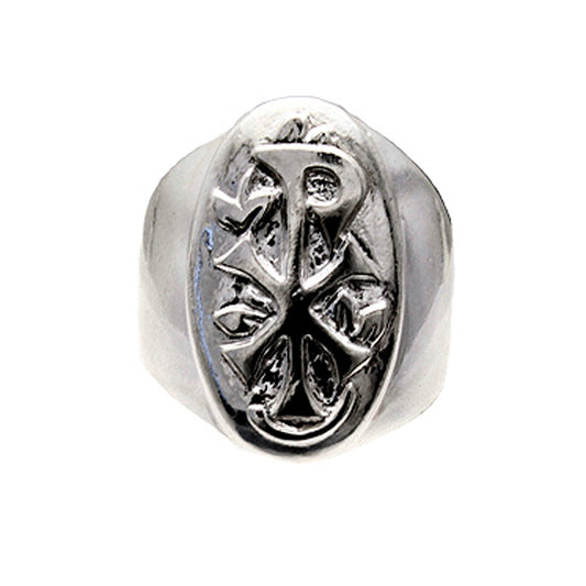 Greek Sterling Silver Catholic Ring