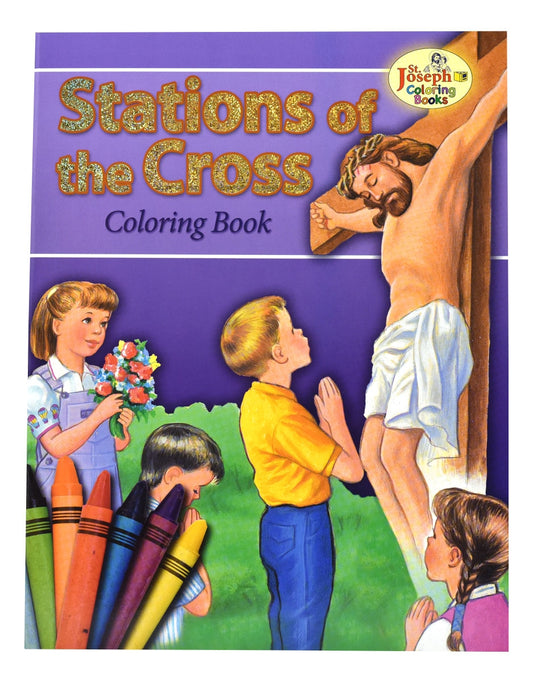 Stations of the Cross Coloring Catholic Book