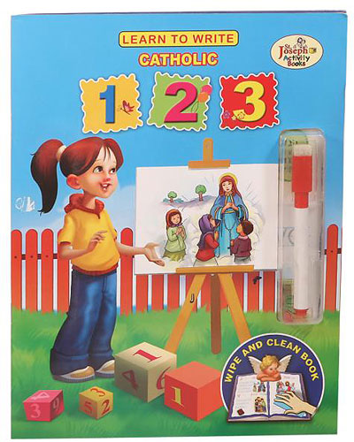 Learn To Write Catholic 123 Activity Book