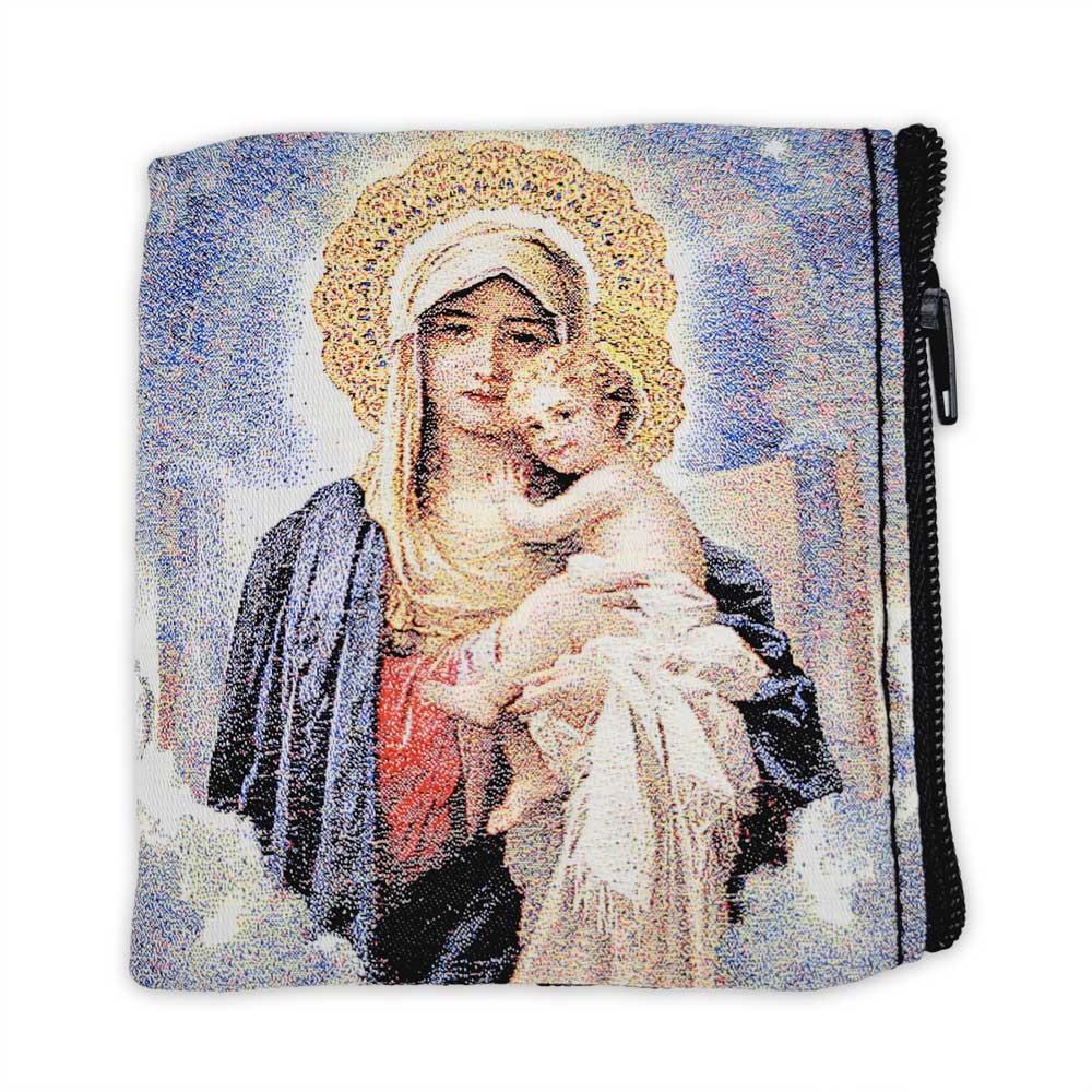 Madonna & Child Rosary Pouch