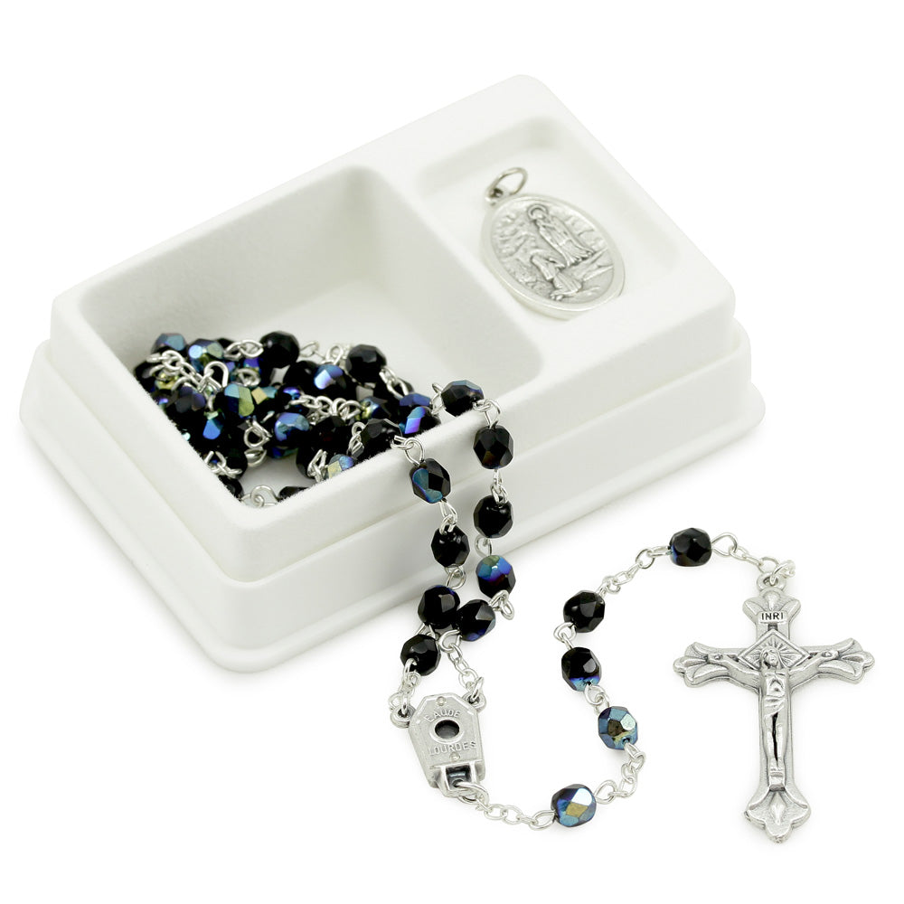 Lady of Lourdes Rosary Gift Set