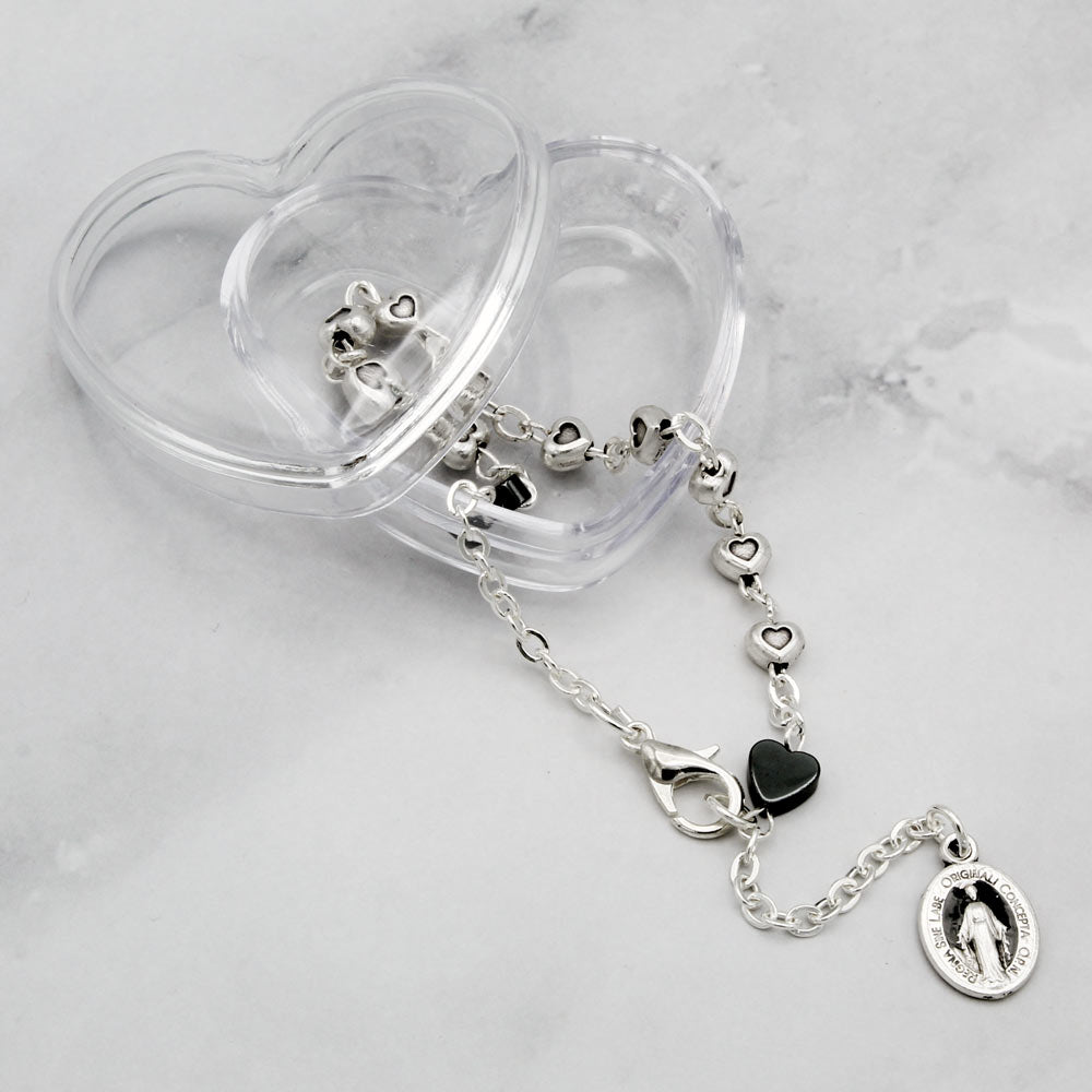 Our Lady of Miracles Rosary Bracelet Gift Set